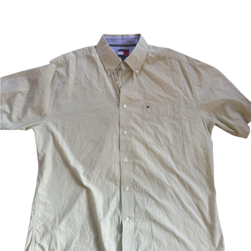Tommy Hilfiger Green Casual Button Down Shirt